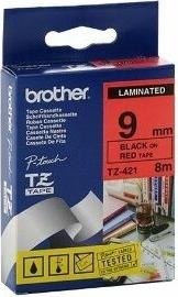 Produktbild Brother Laminiertes Band schwarz auf rot (0.90 cm, Schwarz, Rot)