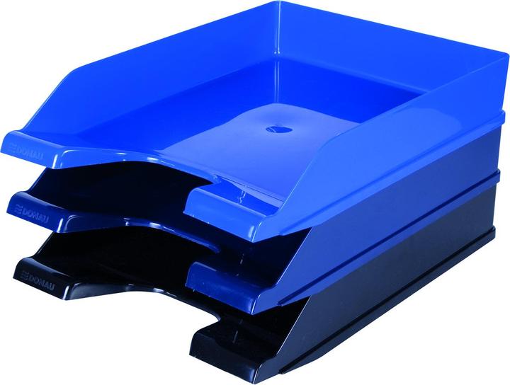 Actual product image Donau Desk letter tray, polystyrene, a4, standard, clear (A4)