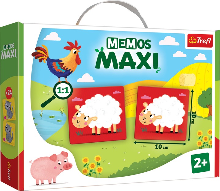 Immagine prodotto Trefl Gioco di memoria "Animali della fattoria (Tedesco, Inglese)