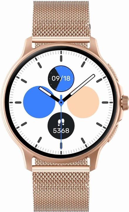 Produktbild Gravity GT12-5 Damen-Smartwatch, graues Silikonarmband + Roségold-Armband