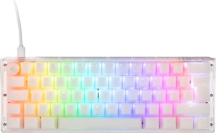 Immagine prodotto Ducky Mini tastiera da gioco One 3 Aura bianca, LED RGB - Gateron Baby Kangaroo (DE, Cablato)