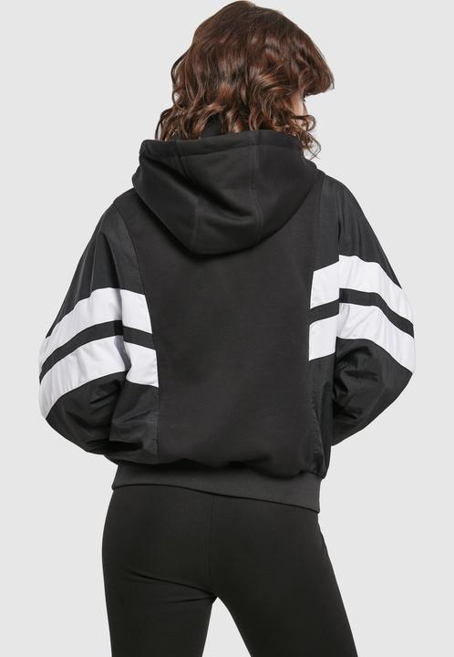 Produktbild Urban Classics Ladies Mix Crinkle Nylon Sweat Hoody (XL)