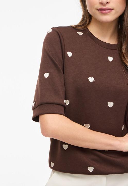 Produktbild Vila VISIF Kurzes Rundhals Sweatshirt mit kurzen Ärmeln (M)