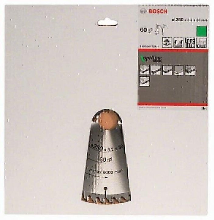 Immagine prodotto Bosch Professional Zubehör Lama circolare per legno PRO, 250 x 3,2 x 30 mm