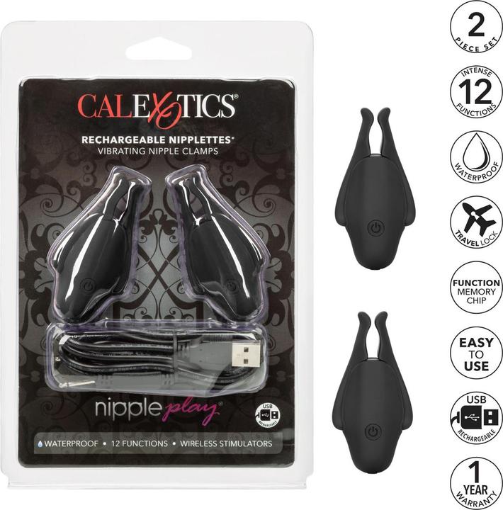 Produktbild CalExotics Nipple Play® Rechargeable Nipplettes® - Black
