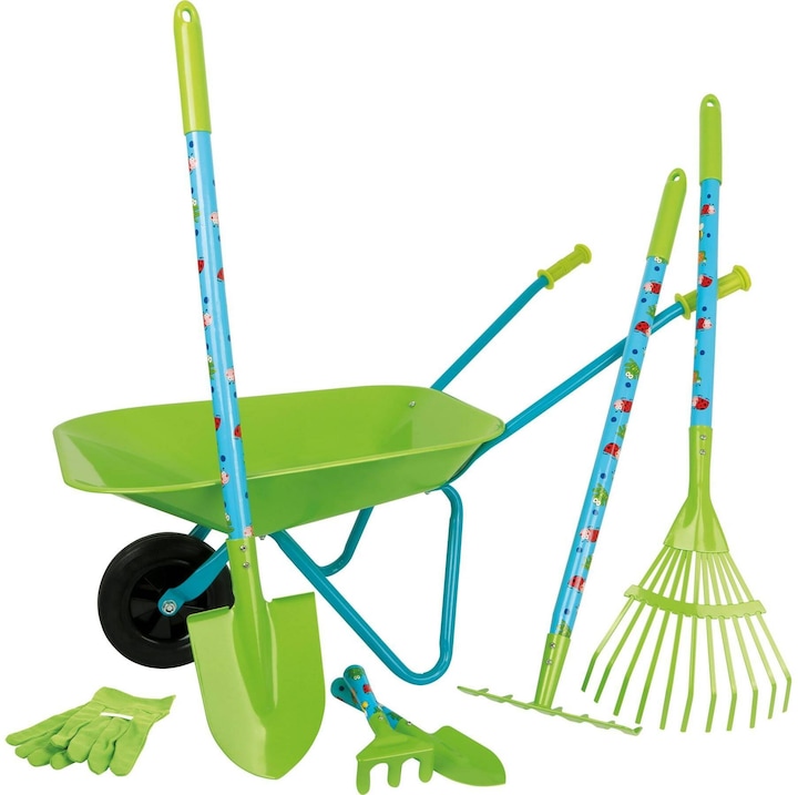 small foot Grande set da giardino con carriola