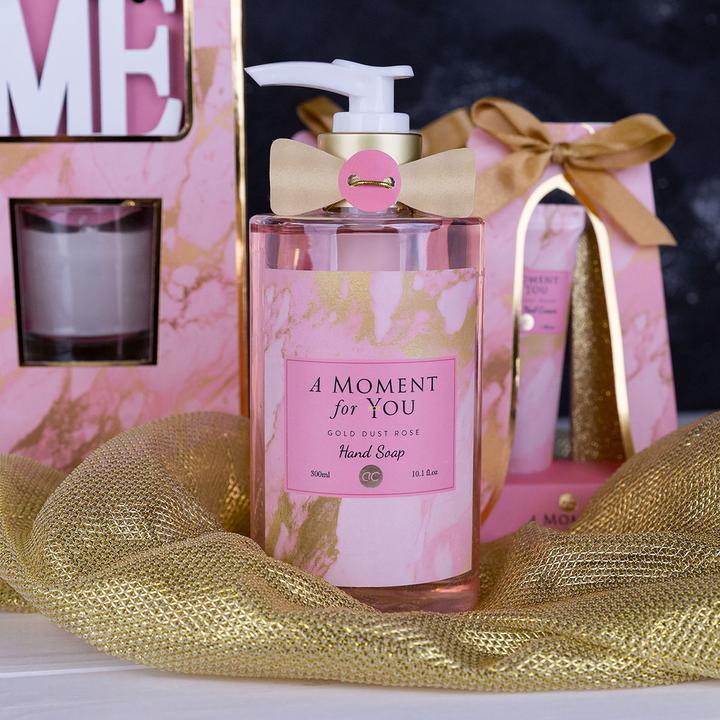 Immagine prodotto Accentra Sapone per le mani A MOMENT FOR YOU in dispenser a pompa, 300ml, fragranza: Gold Dust Rose, colore: (Sapone liquido, 300 ml)