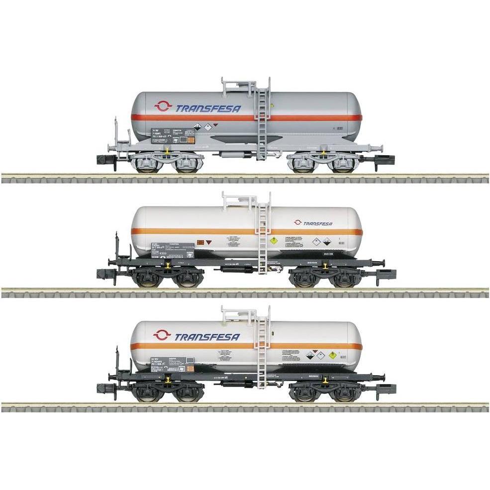 MiniTrix 18267 N 3er-Set Kesselwagen TRANSFESA der RENFE (Spur N)