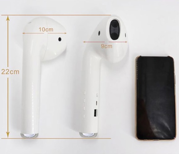Produktbild PhoneLook Riesen AirPod Bluetooth 4.2 Lautsprecher Stereo Sound Chip tiefer Bass (5 h)