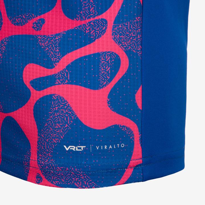 Immagine prodotto Kipsta Maglia da calcio per bambini a maniche corte - Viralto Aqua blu/rosa