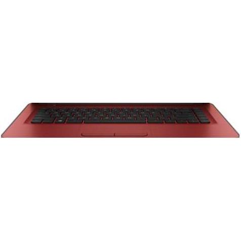 HP Top Cover & Keyboard (Uk), Notebook Ersatzteile, Schwarz, Rot