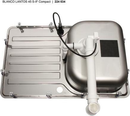 Blanco Lantos 45 S-IF Compact (Fitted sink, 48.80 cm, 76.80 cm)