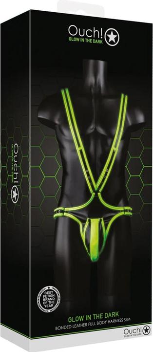 Actual product image Ouch! Full Body Harness - Glow in the Dark