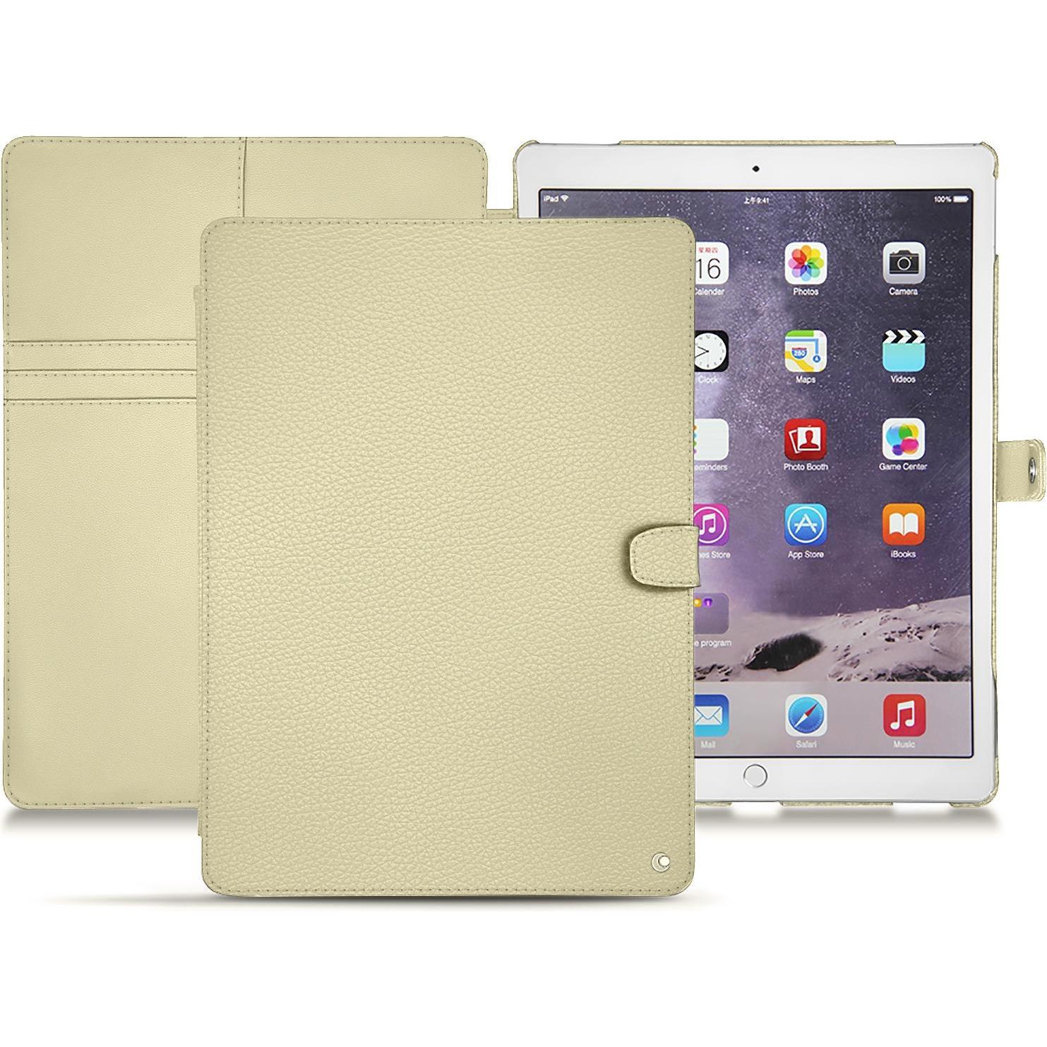 Noreve Lederschutzhülle Wallet (iPad Pro 12.9 2017 (2. Gen)), Tablet Hülle, Beige