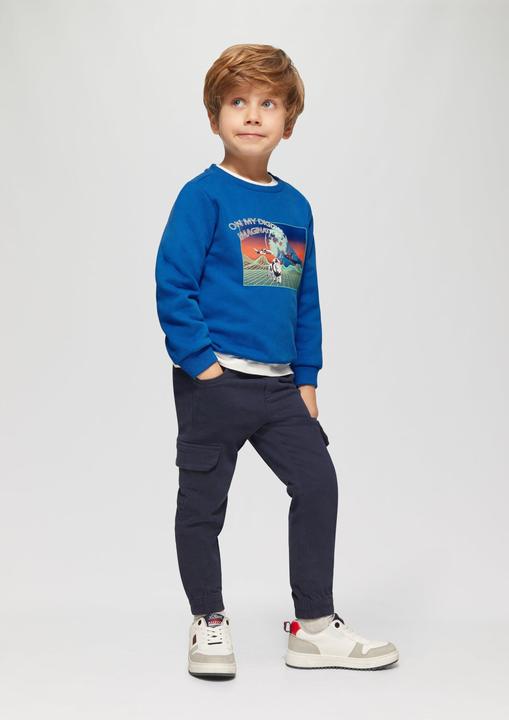 Produktbild S.Oliver Sweatshirt Wärmendes Sweatshirt mit gummiertem Frontprint (92)