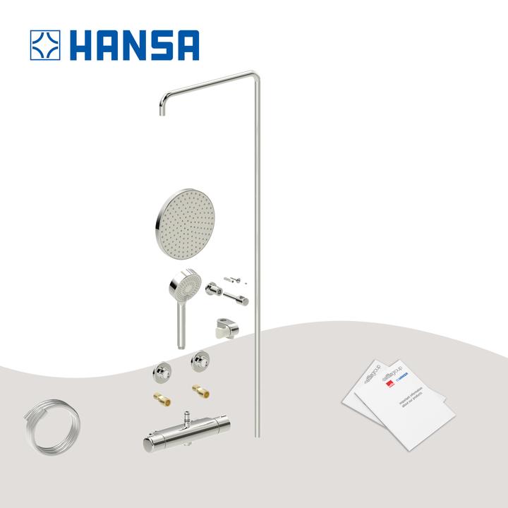 Produktbild Hansa Micra Duschsystem mit Thermostat chrom