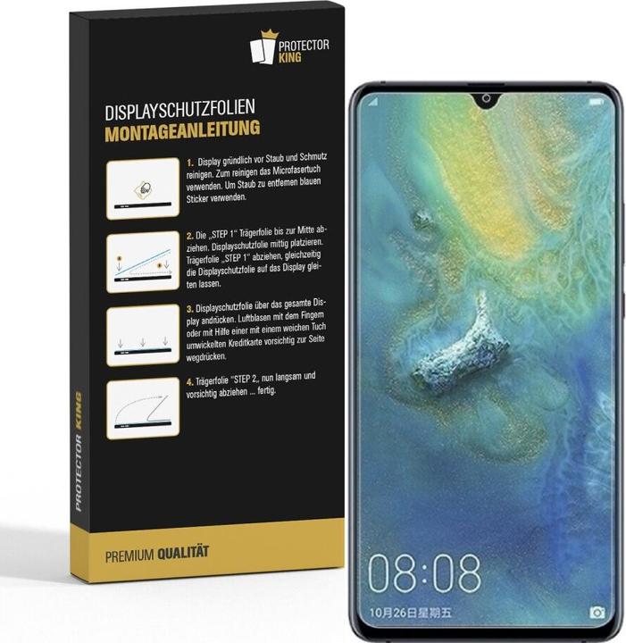 Actual product image Protectorking 3x Panzerfolie Anti-Shock HD Klar (3 Piece, Mate 20)