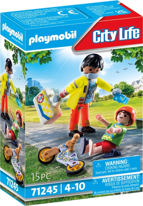 Image du produit Playmobil Ambulancier avec patient (71245, Playmobil City Life)