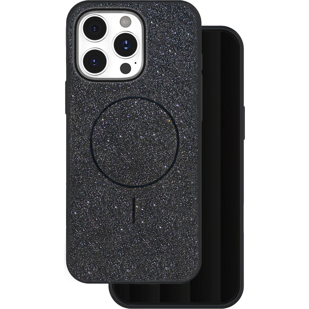 OEM Glitter Thin Mag case for iPhone 17 Air black (Apple iPhone 17 Pro), Cover smartphone, Nero