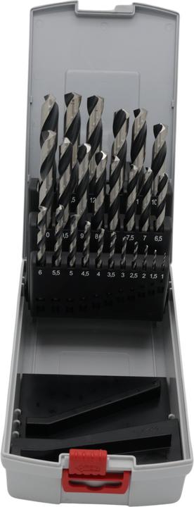 Produktbild Bosch Professional Zubehör HSS-Spiralbohrer-Set PointTeQ, 25-tlg., ProBox, 1–13 mm (1 mm, 1.5 mm, 2 mm, 2.5 mm, 3 mm, 3.5 mm, 4 mm, 4.5 mm, 5 mm, 5.5 mm, 6 mm, 6.5 mm, 7 mm, 7.5 mm, 8 mm, 8.5 mm, 9 mm, 9.5 mm, 10 mm, 10.5 mm, 11 mm, 11.5 mm, 12 mm, 12.5 mm, 13 mm)
