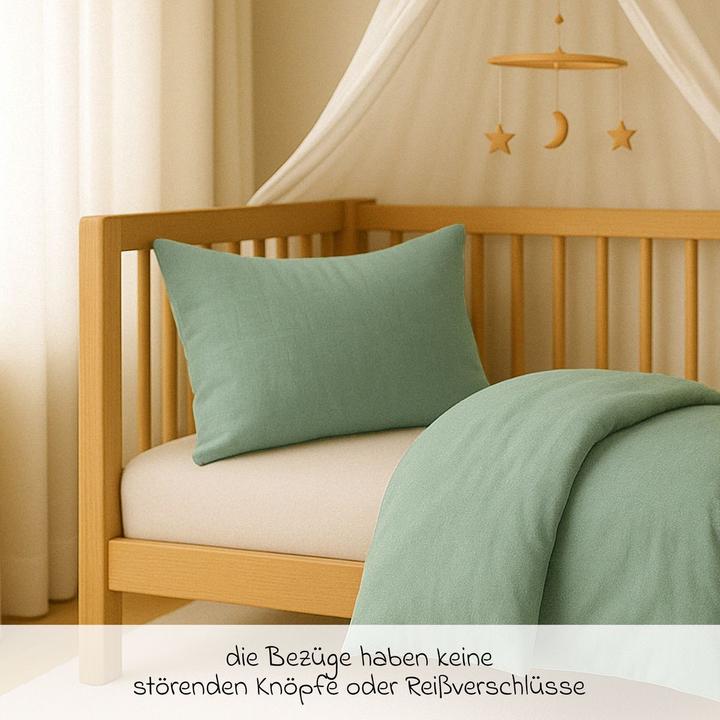 Actual product image Makian Babybettwäsche & Bettsets Bettwäsche 100 x 135 cm / 40 x 60 cm - Uni