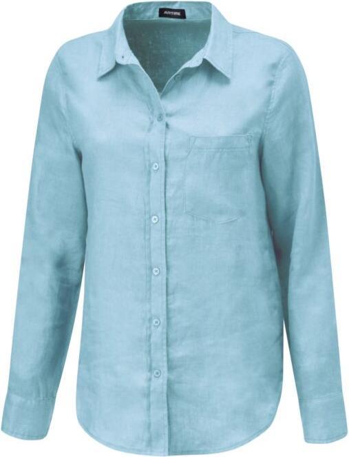 Immagine prodotto Artime Leinenbluse mit Hemdkragen, uni (XL)