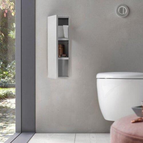 Productafbeelding Emco WC-module ASIS PLUS UP 492x154mm Deurscharnier links Aluminium