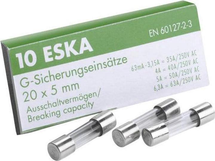 Produktbild Schönenberger ESKA Feinsicherungen 5x20 SPT 8A (Feinsicherung, 8 A, Träge)