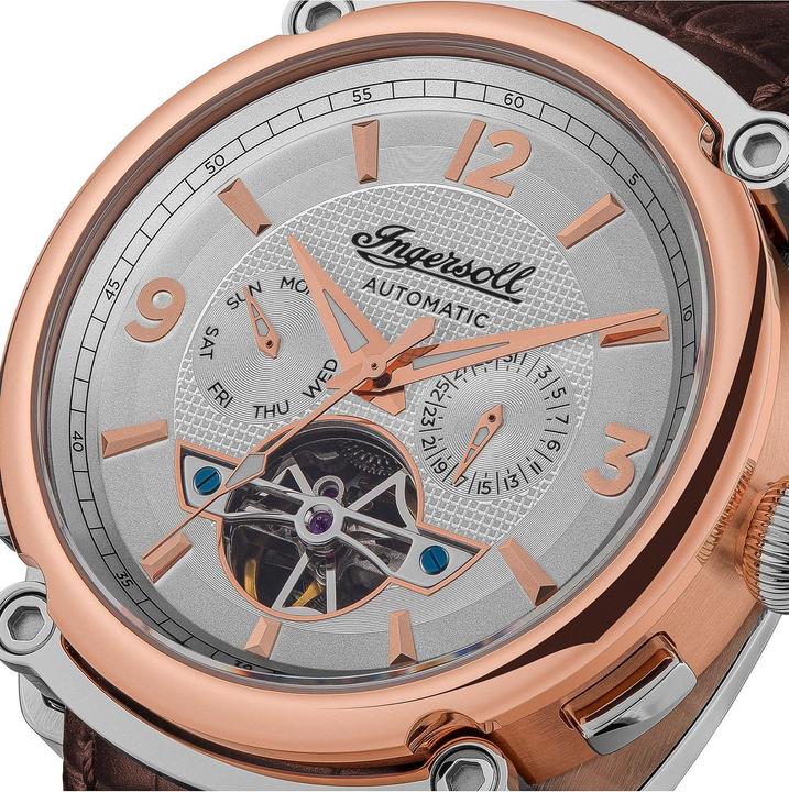 Produktbild Ingersoll 1892 Ingersoll I01103B The Michigan Automatik 45mm 5ATM (Analoguhr, Skeleton-Uhr, 45 mm)