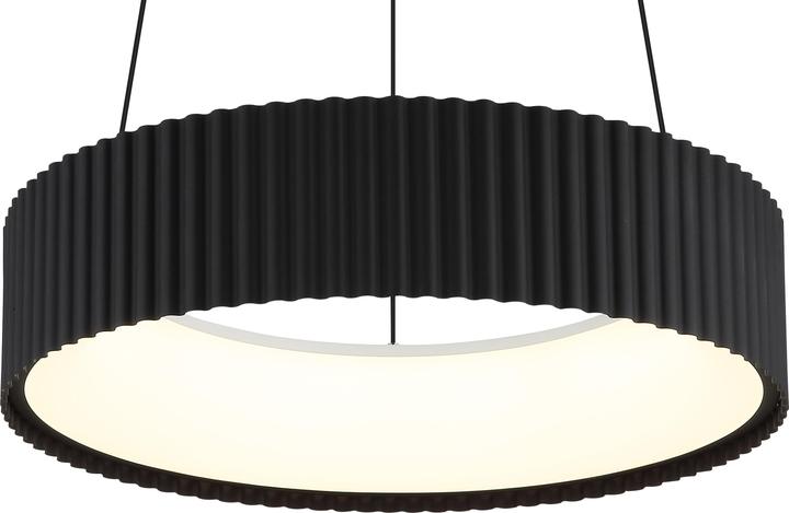 Immagine prodotto Globo Kemp LED Hängeleuchte 45W CCT Schwarz Matt, Metall Memoryfunktion Ø46cm 15924S (5625 lm)