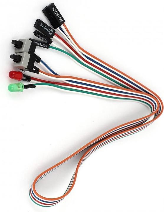 Image du produit PowerGuard Interrupteur d'alimentation et de réinitialisation de la carte mère avec LED d'alimentation du
