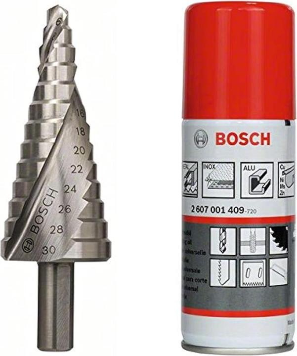 Actual product image Bosch Professional Zubehör Step drill HSS, 6 - 30 mm, 10 mm, 93.5 mm, 14 steps (10 mm)