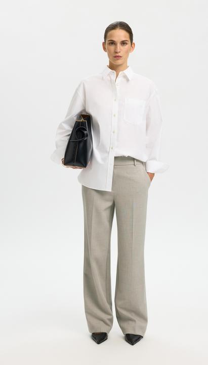 Actual product image Selected Slfrita Mw Wide Pant Mel Noos (32, 36)