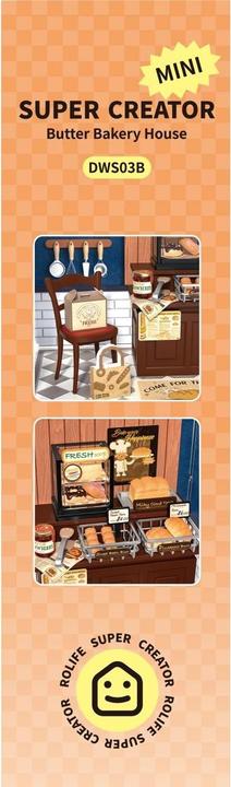 Actual product image Robotime Bausatz Butter Bakery House