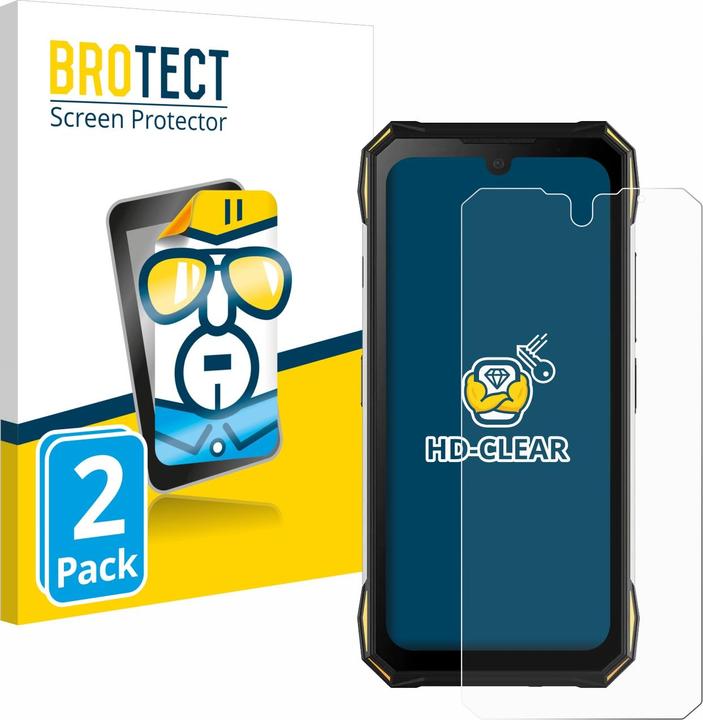 Actual product image BROTECT Screen Protector Clear (2 Piece, Doogee S89 Pro)