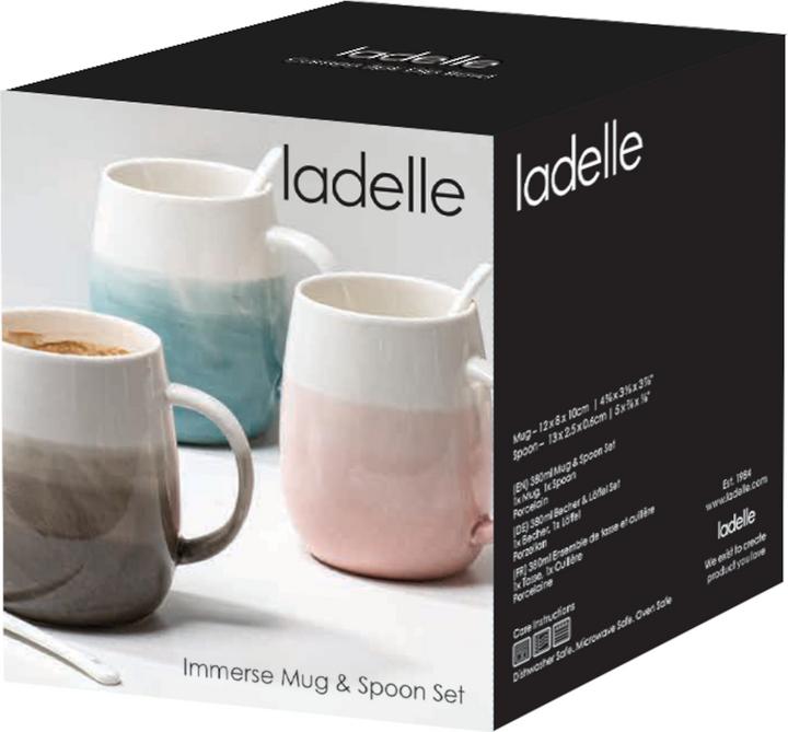Produktbild Ladelle Immerse schattiert mitternachtsblau Becher- & Löffel-Set 12cm (1 x)