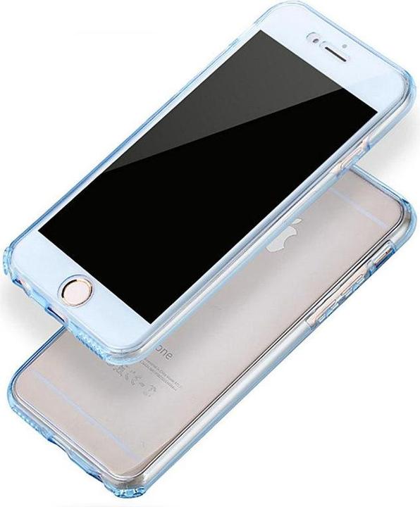 Produktbild König Design Apple iPhone 6 / 6s Plus Full Body 360 Silikon Schutzhülle Handyhülle Case Blau (Apple iPhone 6 Plus)