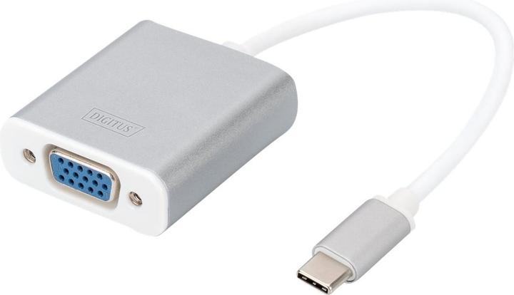 Actual product image Digitus Graphic Adapter USB3.0 Type C VGA Full HD Aluminium Housing 20cm Cable Chipset (VGA, 4.60 cm)