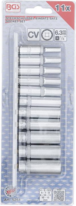 Produktbild BGS 11-Teilig Innenvierkant 1,4Zoll Steckschlüsselsatz (5251)