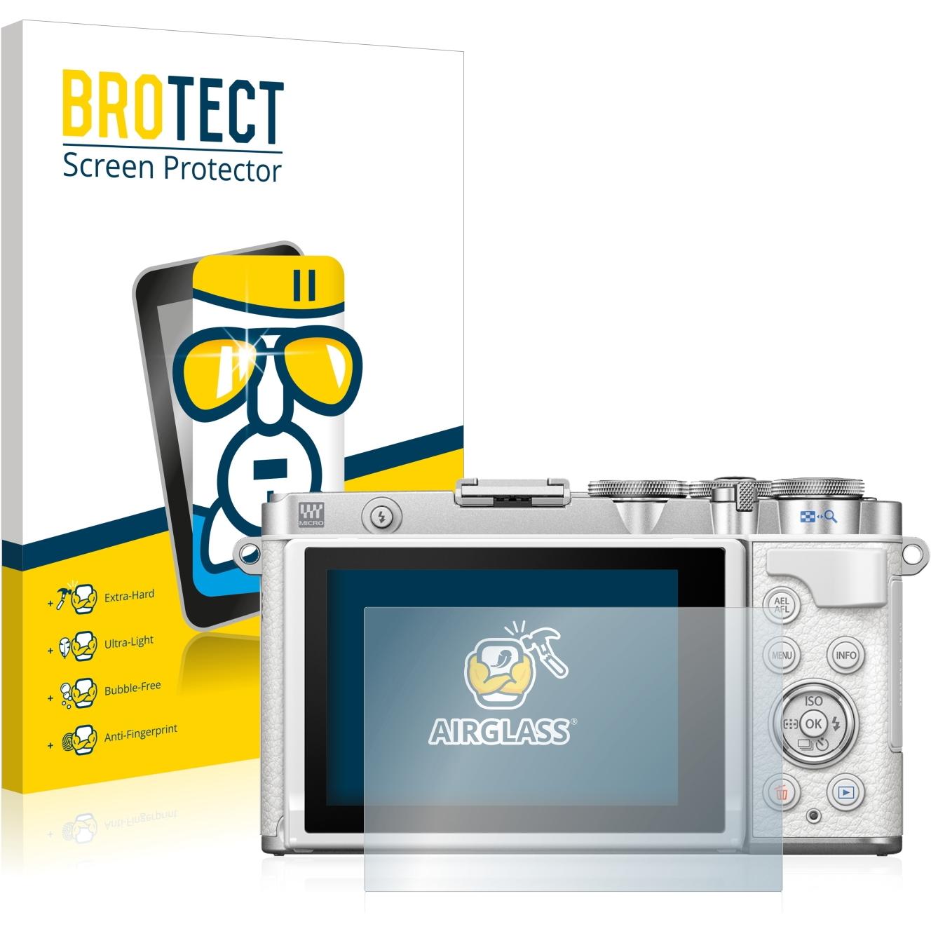 BROTECT AirGlass Panzerglasfolie (Displayschutz, PEN E-PL7), Kameraschutz