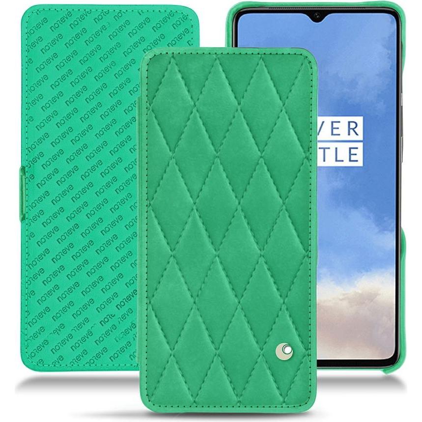 Noreve Lederschutzhülle horizontal (OnePlus 7T), Smartphone Hülle, Grün