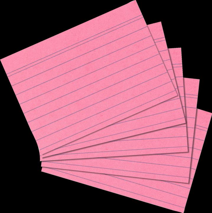 Produktbild Herlitz Karteikarten, DIN A5, liniert, rot aus Papier, 170 g-qm, holzfrei, Linienfarbe: blau, doppelte (A5, 170 g/m², 100 x)