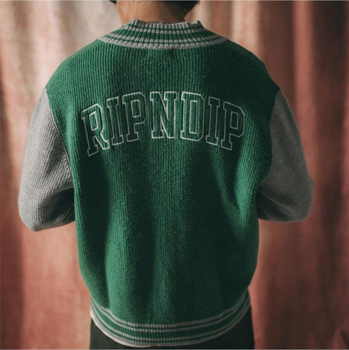 Produktbild RipnDip Team Spirit Varsity Cardigan (M)