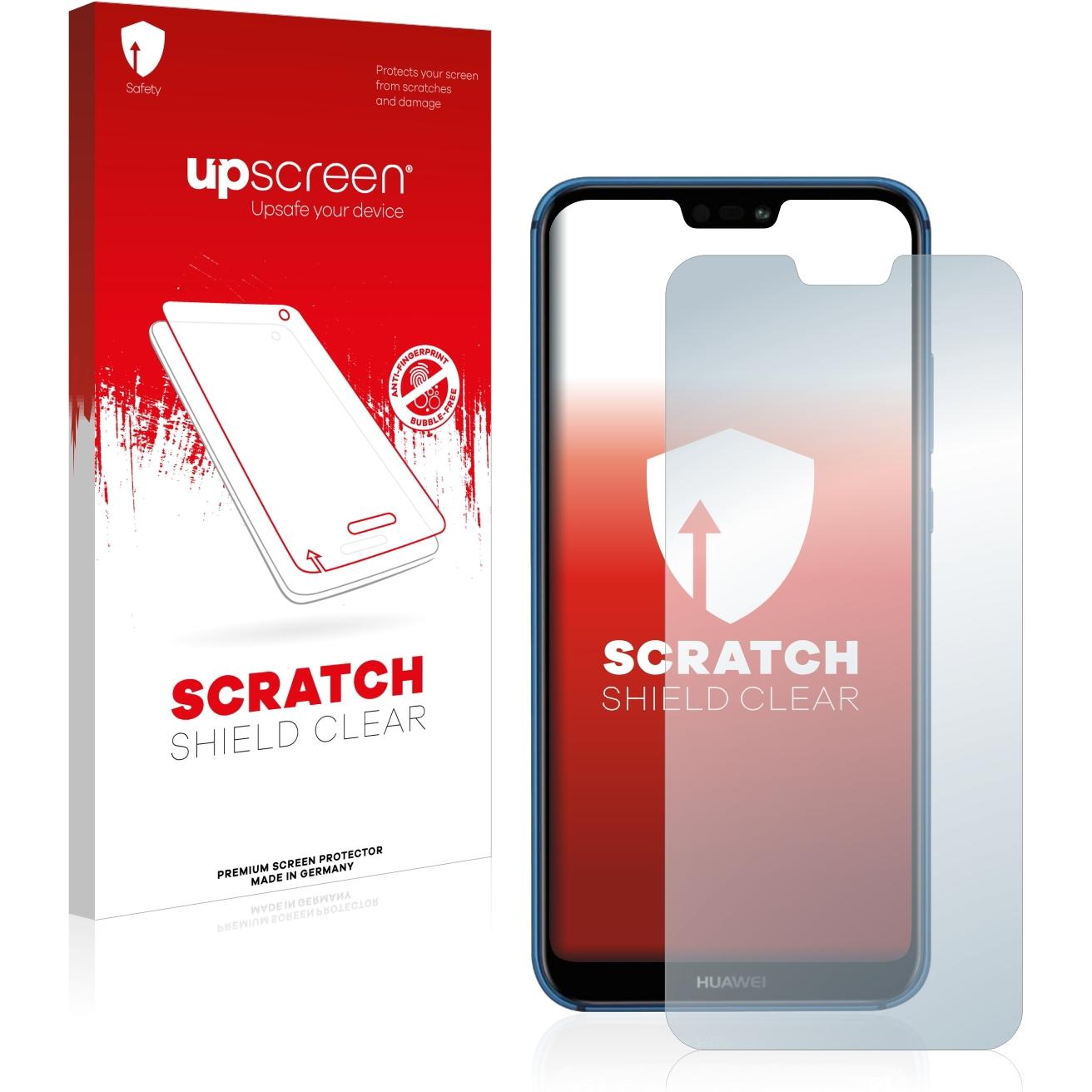 upscreen Scratch Shield Displayschutz (1 Stück, Huawei P20 Lite), Smartphone Schutzfolie, Transparent