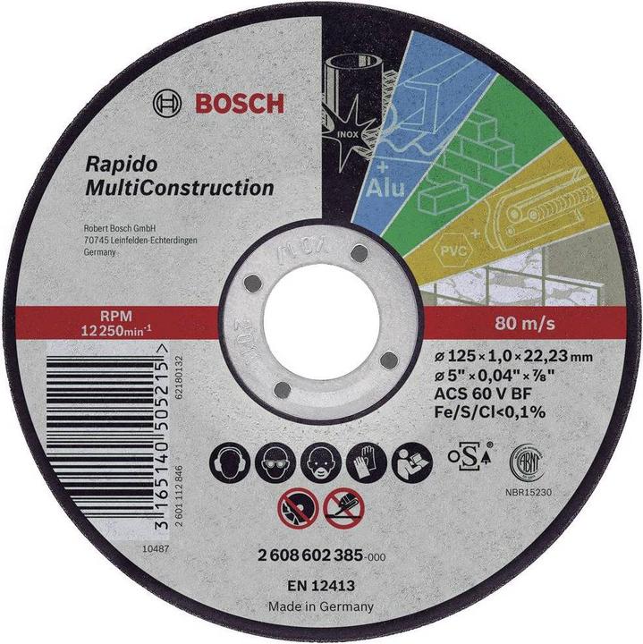 Produktbild Bosch Professional Zubehör PRO Multi Material Trennscheibe, 180 x 1.6 x 22,23 mm