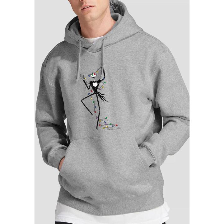 Immagine prodotto The Nightmare Before Christmas Felpa con Cappuccio Jack Luci da Favola Uomo (XXL)