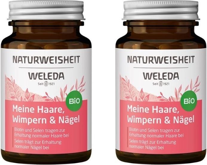 Produktbild Weleda NATURWEISHEIT Meine Haare Wimpern & Nägel Kaps (92 Stück, Kapseln, 251 g)