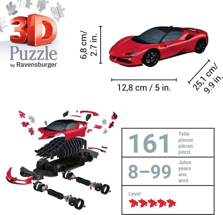 Actual product image Ravensburger Ferrari SF90 Stradale (108 pieces)