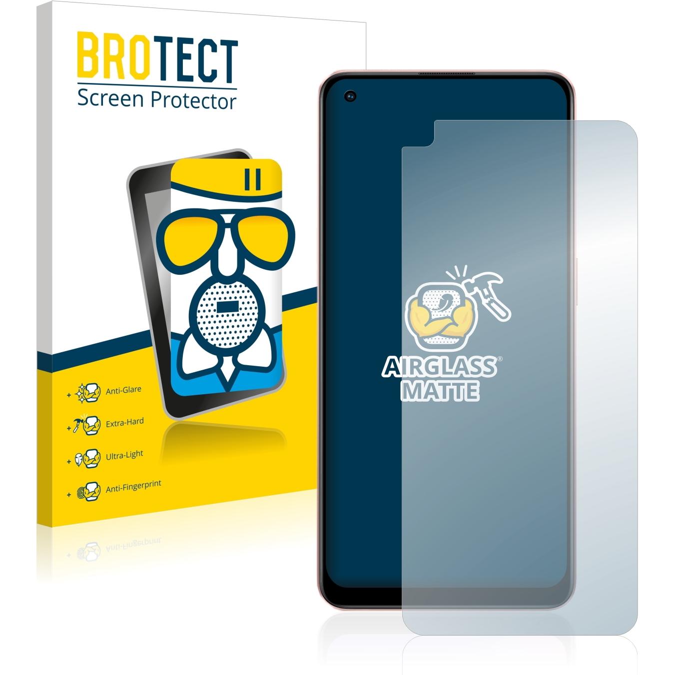 Thumbnail - BROTECT AirGlass Panzerglasfolie Matt (1 Stück, Oppo A96), Smartphone Schutzfolie, Grau