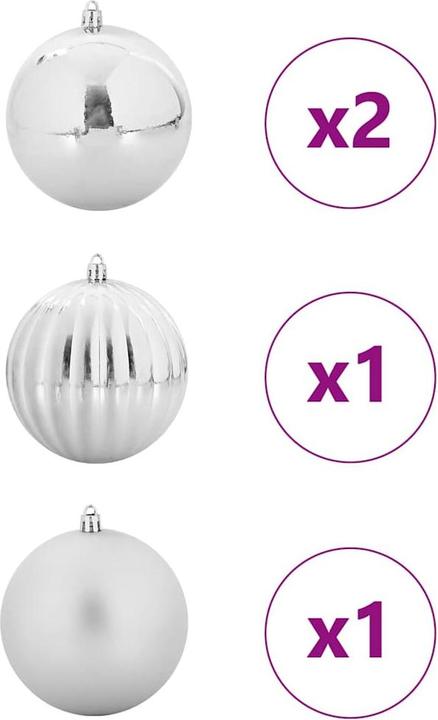 Actual product image vidaXL Weihnachtskugeln (4x)